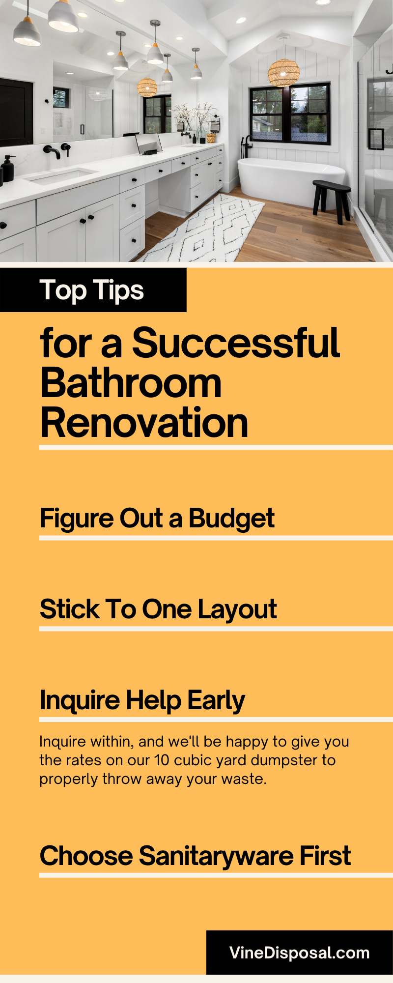 Top Tips for a Successful Bathroom Renovation