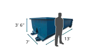 Roll-Off Dumpster for Concrete